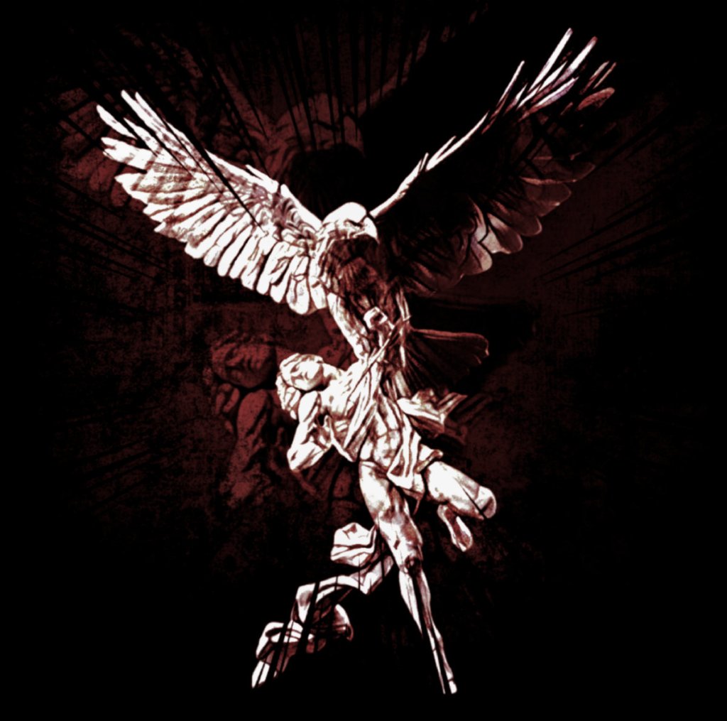 Dark abstract cover with tangled roots and shadowy forms fading into blackness.